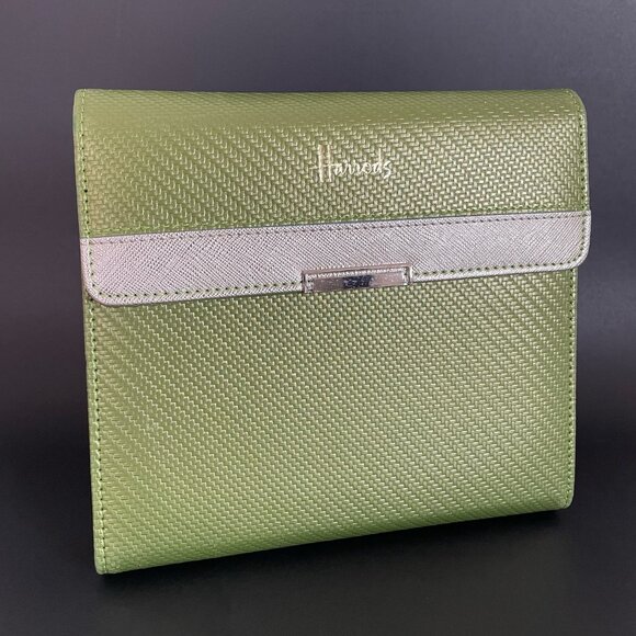 Rare Harrods Green Organizer and Pen Set - Picture 2 of 4